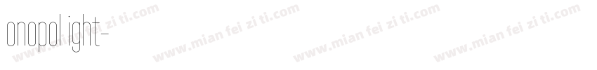 Monopol Light字体转换